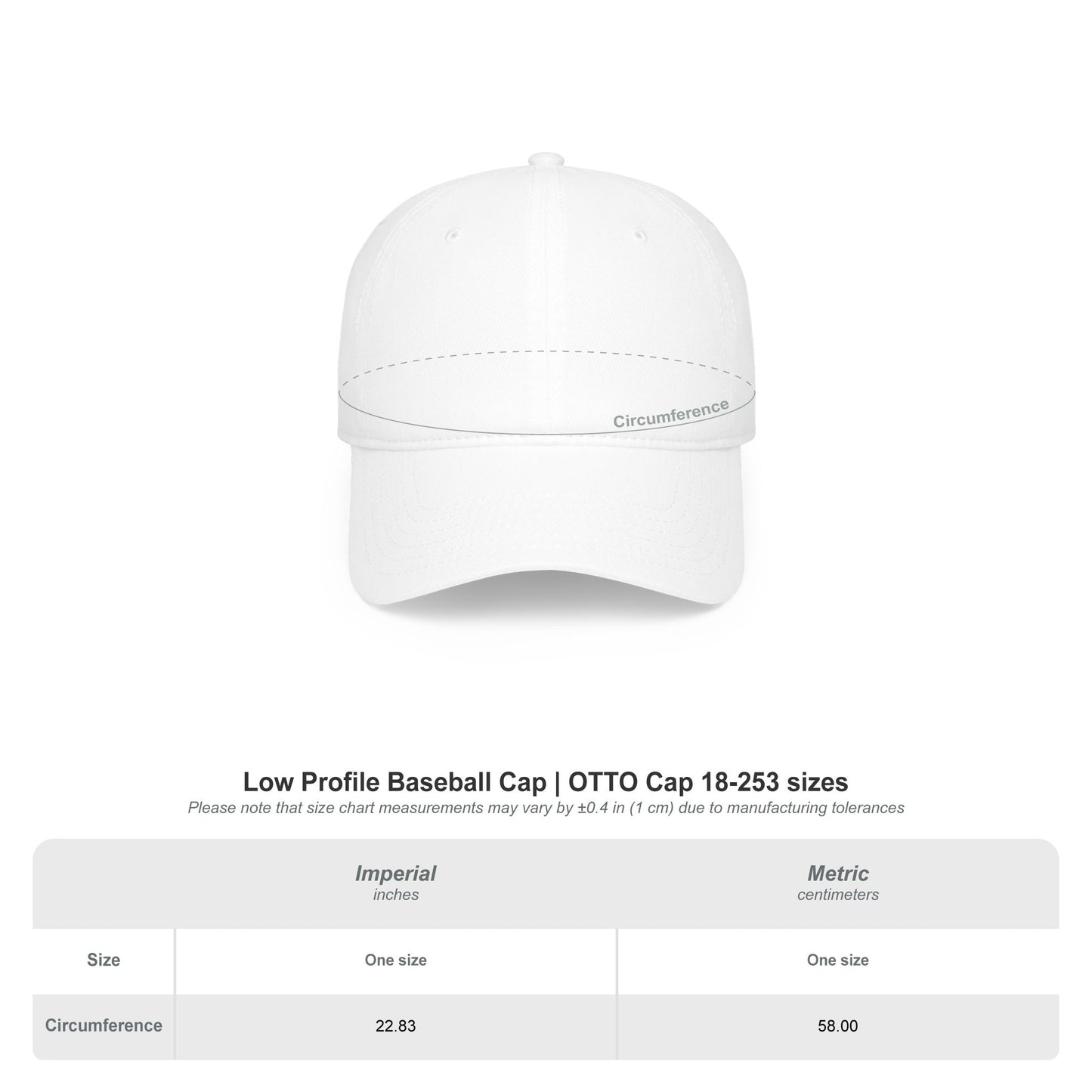 Be Bold Embroidered Baseball Cap — Low Profile Motivational Hat