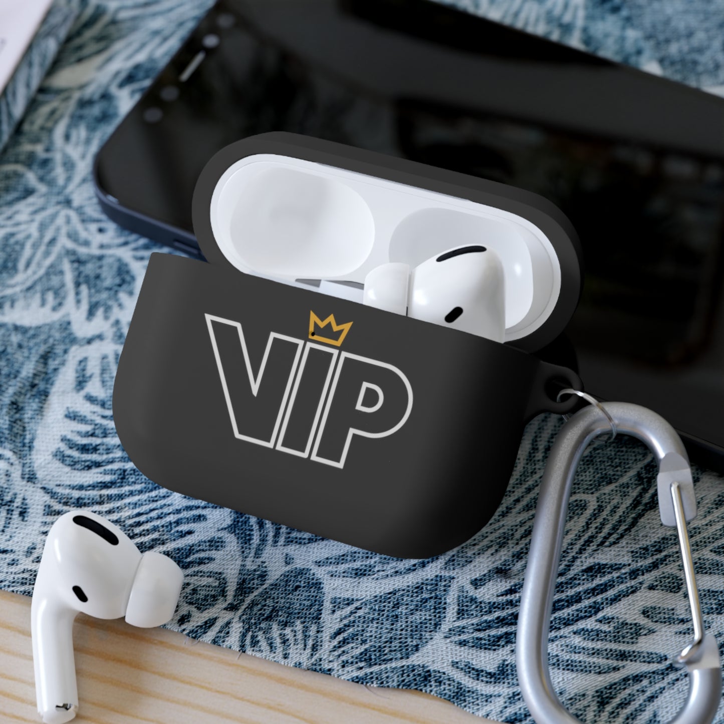 VIP Outline Typography - AirPods Pro Black Case