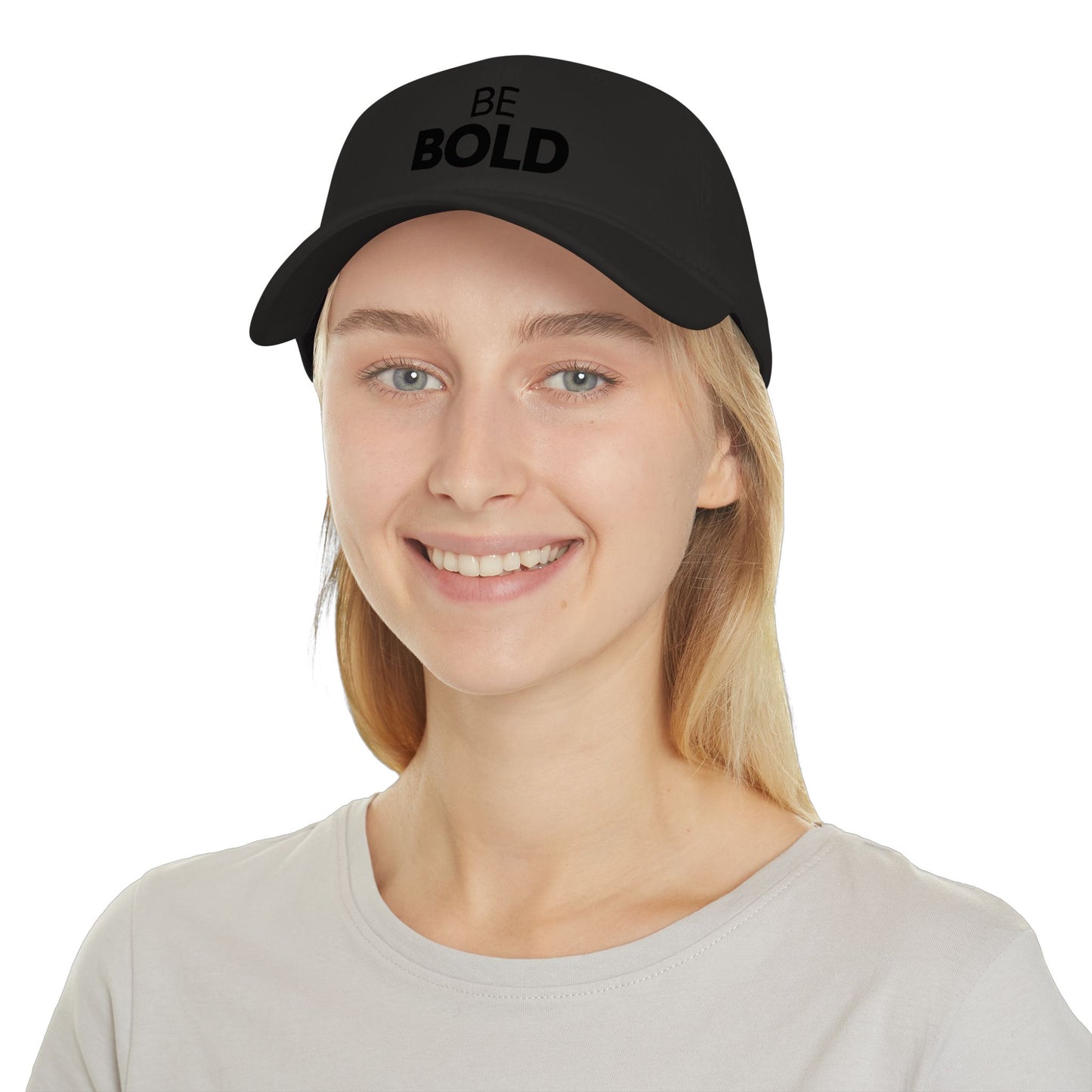 Be Bold Embroidered Baseball Cap — Low Profile Motivational Hat