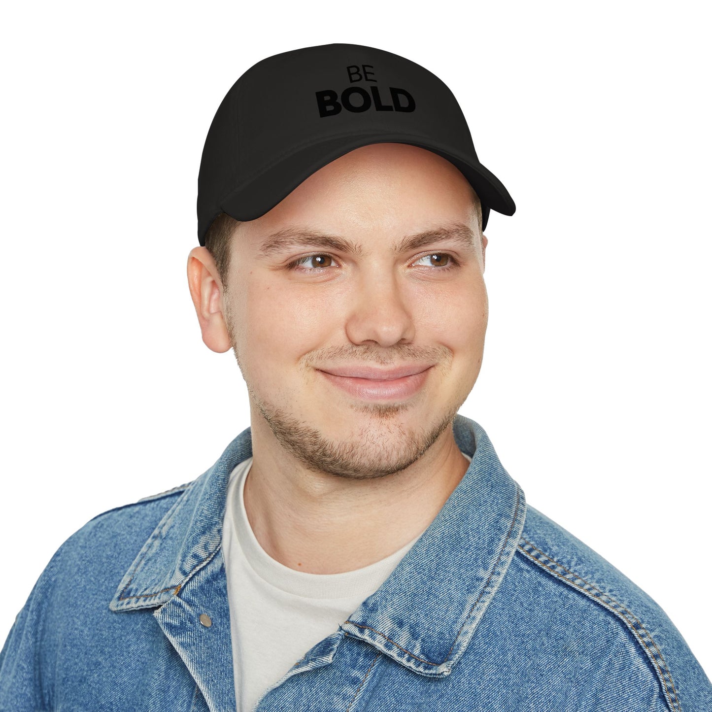 Be Bold Embroidered Baseball Cap — Low Profile Motivational Hat